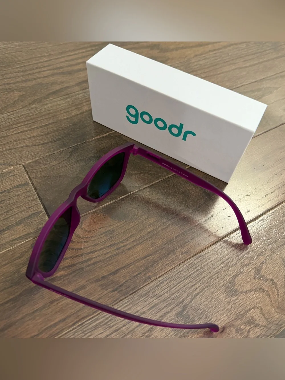 Goodr “Gardening With a Kraken” Sunglasses Purple Green Mirrored
